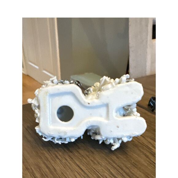 Rare Spaghetti Ceramic MCM Lhasa Apso Black White Porcelain Figurine Vintage EUC - Picture 6 of 6